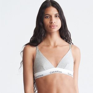 Calvin Klein Modern Cotton Unlined Triangle Bralette